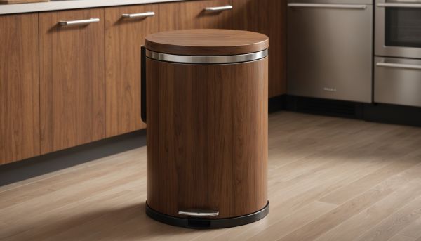 Optez pour une poubelle en bois alliant style et fonctionnalité